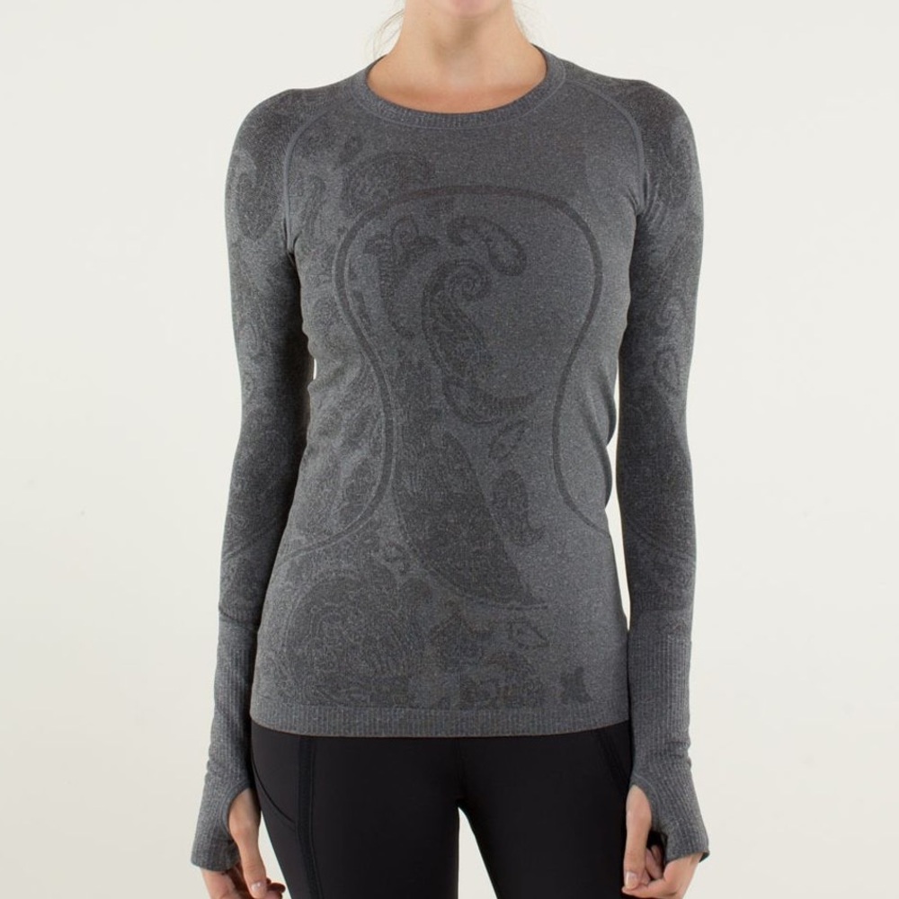Lululemon Grey Paisley Top (size 4)